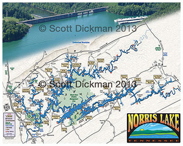 Norris Lake map